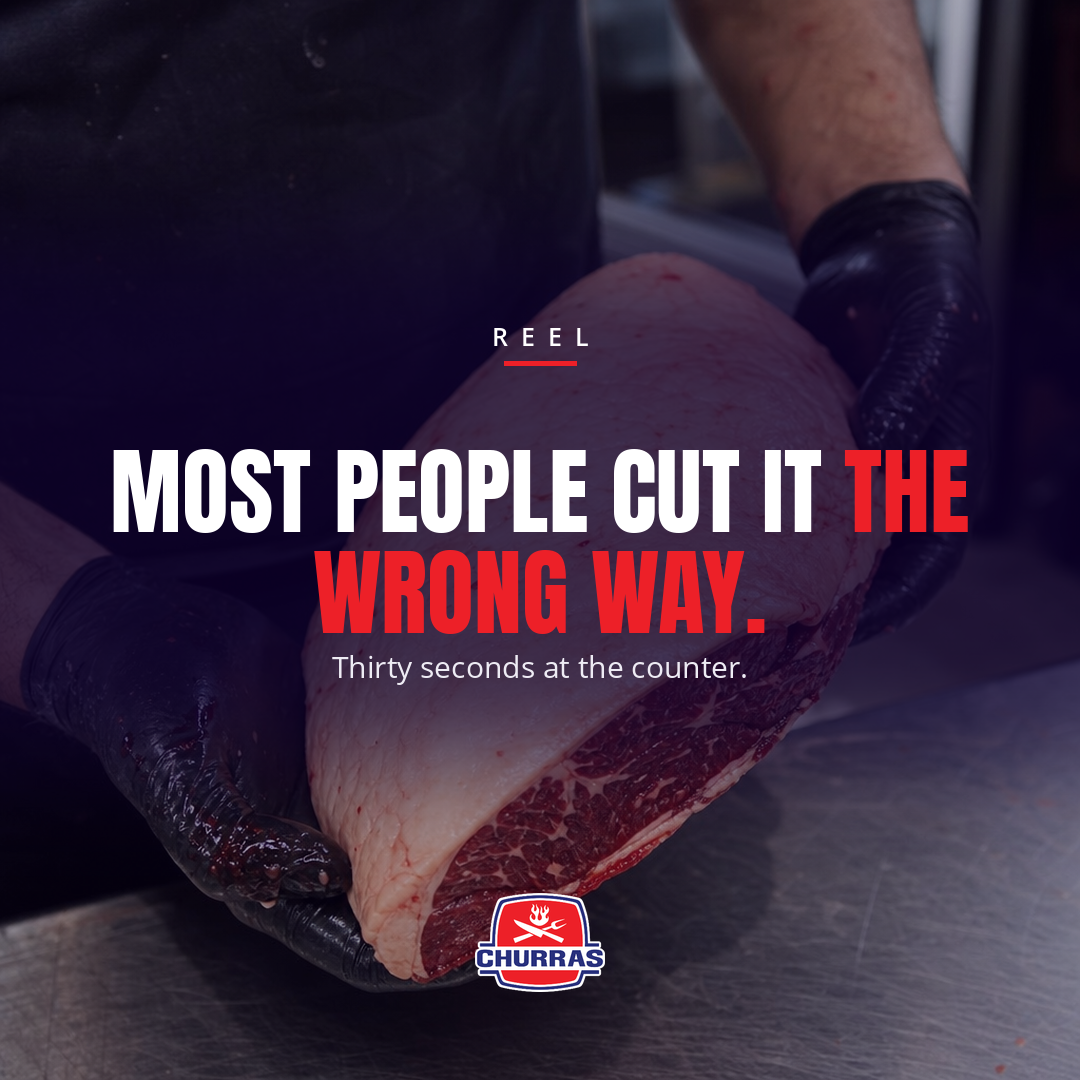 How to cut a picanha, reel cover frame